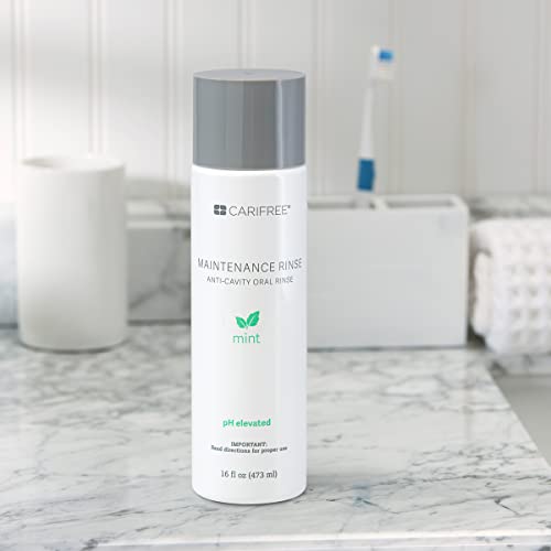CariFree Maintenance Rinse (Mint): Fluoride Mouthwash | Dentist Recommended Anti-Cavity Oral Care | Neutralizes pH | Freshen Breath | Cavity Prevention