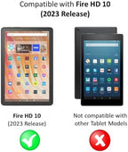Anti-Glare Screen Protector (2 Pack), for Amazon Fire HD 10, (13th Gen, 2023 release)