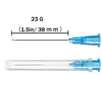 23g 1.5 Inch Needle， 23 Gauge 1.5 Inch Needle， （100Pack） 23 Gauge Needle for Scientific Labs， Individual Sealed Package