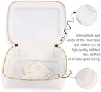Small Clear Toiletry Bag Set Mini Makeup Bag for Purse,Travel Makeup Bag Organizer Case for Women Toiletries,Waterproof Clear Makeup Bag Set Cosmetic Bags Set with Zipper as Car Bag