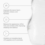 DRMTLGY Peptide Night Cream Face Moisturizer. Fragrance Free and Oil Free Hydrating Facial Moisturizer for All Skin Types. 2.1 oz