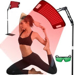 Red Light Therapy Lamp for Body with Adjustable Stand & Holder for Face and Body, 660nm and 850nm Infrared Light Panel Device for Home and Gym Use,130 Beads