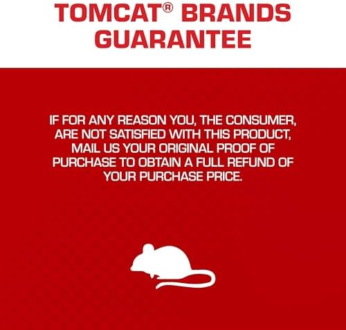 Tomcat Mouse Snap Trap, Effectively Kills Mice for Clean, No-Touch Disposal, 4 Traps
