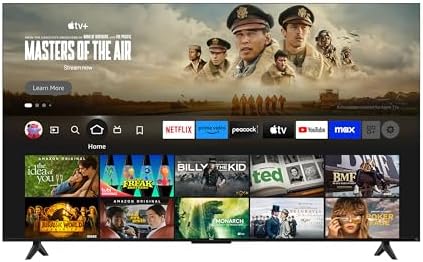 TCL 65-Inch Class Q65 QLED 4K Smart TV with Fire TV (65Q651F, 2024 Model), Dolby Vision, HDR PRO+, Dolby Atmos, Alexa Built-in with Voice Remote, Apple AirPlay 2 Compatibility, Streaming Television