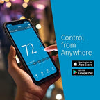 EMERSON Sensi Touch Wi-Fi Smart Thermostat with Touchscreen Color Display, Works with Alexa, Energy Star Certified, C-wire Required, ST75W , White