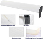 HOMBYS Pillow Wedge for Headboard Gap,Mattress Wedge Gap Filler Queen Size,Bed Crack Pillow,Foam Bed Gap Filler,Multifuctional Headboard Space Filler with Side Pocket,Fill The Gap (0-7")