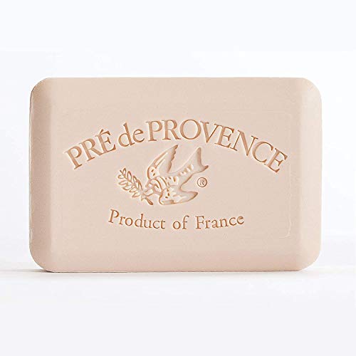Pre de Provence Artisanal Soap Bar, Enriched with Organic Shea Butter, Natural French Skincare, Quad Milled for Rich Smooth Lather, 8.8 Ounce, Coconut