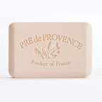 Pre de Provence Artisanal Soap Bar, Enriched with Organic Shea Butter, Natural French Skincare, Quad Milled for Rich Smooth Lather, 8.8 Ounce, Coconut
