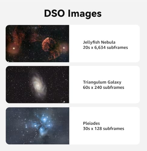 Dwarf 3 Smart Telescope - Portable, Capture Astronomy/Wildlife/Panorama, EQ Mode, Cloud Processing, 4K Auto-Tracking, Ultra-Light 3lb, Suits All Ages