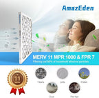 14x14x1 AC Air Filter MERV 11 (6-Pack) MPR 1000 FPR 7 HVAC Furnace Pleated Filters Dust Defense Replacement for Home (Actual Size: 13.75x13.75x0.75 Inches)