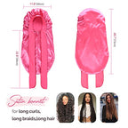 YANIBEST Silk Bonnet for Sleeping Braid Bonnet for Long Hair with Tie Band Bonnet for Braids for Black Women Curly Hair Locs