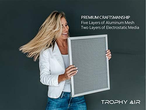Washable Electrostatic HVAC Furnace Air Filter, Lasts a Lifetime, 6 Stage Permanent Air Filter, Healthier Home or Office, Made in The USA - Increases Airflow (20x20x1)