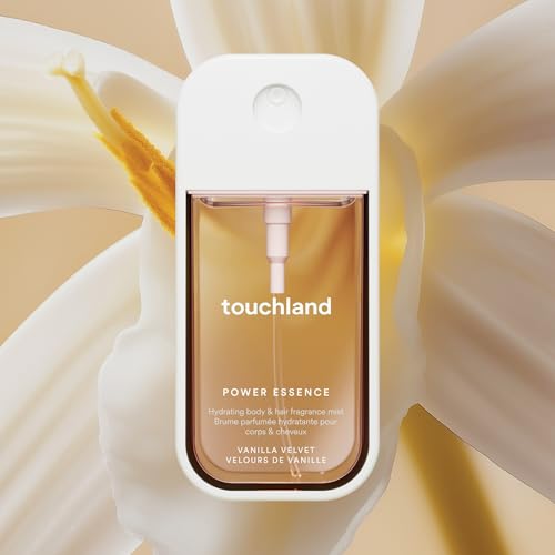 Touchland Hydrating Body & Hair Fragrance Mist, Cashmere Woods, 2 FL. OZ. Travel Size Body Spray
