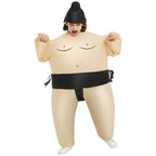 BROWNYEW Inflatable Sumo Wrestling Suits, Sumo Costume Adult, Blow up Costume, Inflatable Halloween Costumes for Men/Women