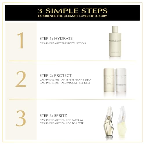 Donna Karan Cashmere Mist Discovery Duo Set For Women - Eau de Parfum Mini Spray 0.5 Fl. Oz. & Anti-Perspirant Deodorant Stick, 1.7 Oz.