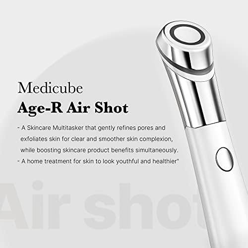 Medicube Age-R ATS Air Shot - Microneedling Skin Care Device for Pore Tightening, Enhanced Absorption, and Smoother Skin Texture - Exfoliation and Skin Rejuvenation - Korean Skincare