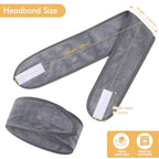SINLAND Spa Headband for Women 6 Counts Adjustable Makeup Hair Band with Magic Tape,Head Wrap for Face Care, Makeup and Sports