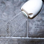 Niagara Conservation N2920 Earth Spa 3-Spray with 2 GPM 2.7-in. Wall Mount Adjustable Fixed Shower Head in White, 1-Pack | Bathroom Shower Head Sprayer with Pressure Compensation Technology
