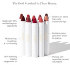 Ogee Tinted Sculpted Lip Oil - Lip Stain Made with 100% Organic Coconut Oil, Jojoba Oil, and Vitamin E - Best as Lip Balm, Lip Color or Lip Treatment - DAHLIA