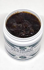 Moroccan Black Soap/Exfoliating Soap/Beldi Soap/Savon Noir(With Rose/Lavender & Turmeric) (Rose)