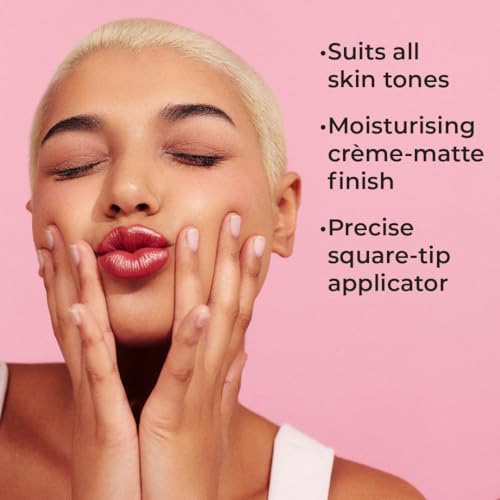 MCoBeauty Creme Matte Luxe Lipstick, Luxe Pink, Velvety Matte Finish for Bold Elegance, Vegan, Cruelty Free Cosmetics