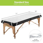 Massage Table Warmer Heating Pad Professional SPA Massage Bed Warmer with Timer, 9 Heat Settings, Overheat Protection for Massage Bed & Spa, Thickened & Soft Fleece, 30" x 71"