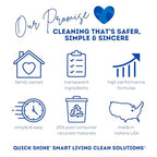 Quick Shine Hardwood Floor Cleaner 27oz, 2Pk| Use in Spray & Vac Mops| Removes Dirt & Scuff Marks| Ready-to-Use, Streak Free, No Rinse| Safer Choice Cleaner| Perfect for Gentle and Effective Cleaning