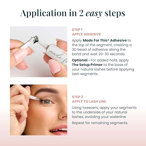 FlutterHabit The Shorties Lashes, 2 Sets of Eyelashes, DIY Natural Lash Extensions, Up to 10 Day Lash Wear, Salon Quality Cluster Eyelashes for a Natural Look, No Glue Included
