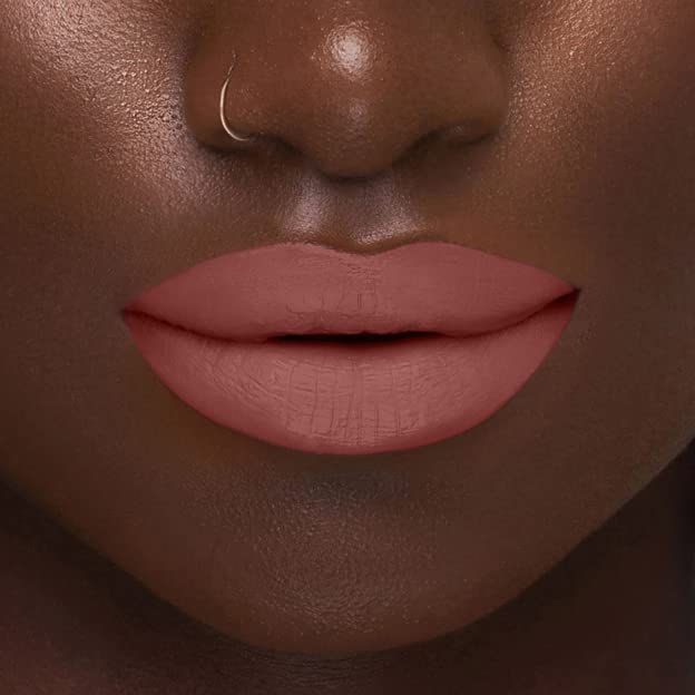 Beauty Bakerie Lip Whip Liquid Lipstick for Women, Waterproof Lip Gloss, Tint, Stain Long Lasting Hydrating Moisturizer, Matte or Metallic, 3.5mL, Cake d’Ivoire