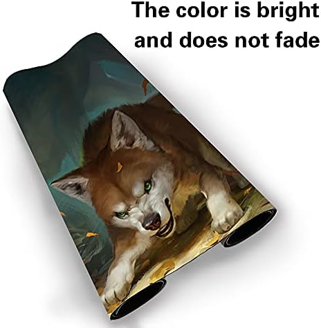 Board Game TCG Playmat Table Mats Games Size 60X35 cm Mousepad Compatible for MTG CCG RPG Trading Card Game (Ferocious PUP)