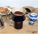 Fino Pour-Over Coffee Brewing Filter Cone, Number 4-Size, Black, Brews 8 to 12-Cups, Set of 2