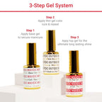 DND Gel Polish Set, Green Collection, UV/LED GelPolish and Air Dry Nail Lacquer, Matching Chip-Free Polish Duo, 0.5 Fl Oz Each