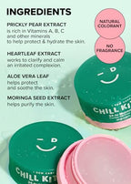 I DEW CARE Heartleaf Face Cream - Chill Kitten | Moisturizer with Moringa Seed, Prickly Pear, Aloe Vera Gel, Cactus Oil-Free, Glass Skin Look, Daily Use, for Dry Skin, Skin Barrier Repair, 1.69 FL Oz