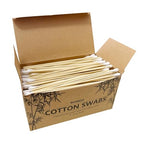500 PCS 6" Long Cotton Swabs with Bamboo Handle for Makeup, Gun Cleaning or Pets Care