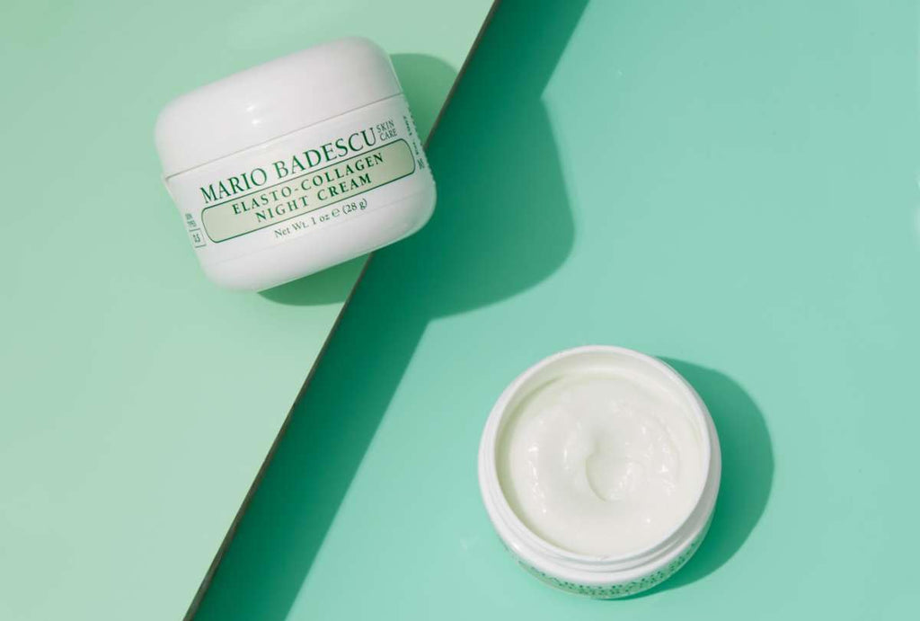 Mario Badescu Elasto-Collagen Night Cream, Anti Aging Collagen Cream for Dry or Sensitive Skin, Facial Skin Care Infused with Vitamin E Moisturizer, 1 Oz