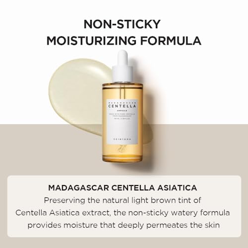 SKIN1004 Madagascar Centella Asiatica Ampoule Facial Serum 1.85 fl.oz, 55ml, Soothes Acne Prone and Sensitive Skin