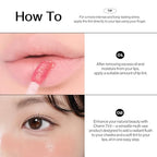 ENTROPY Makeup 2-in-1 Charm Shiny Glowy Lip & Cheek Gloss Tint Keychain, High Pigment Long Lasting Lip Color & Plumping Gloss, C4 Sun Stone Charm