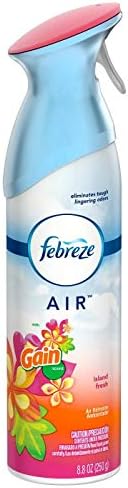 Febreze Air Freshener Spray - Gain Island Fresh - Net Wt. 8.8 OZ (250 g) Per Bottle - Pack of 2 Bottles