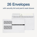 Adams 2024 1099 MISC Kit for 26 Recipients, 4 Part Laser 1099 Forms, 3 1096 Forms, Self Seal Envelopes & Access to Adams Tax Forms Helper (1009310)