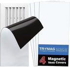 TRYMAG Strong Floor Vent Covers 8"x15", 4 Pack Magnetic Vent Covers for Home Floor Standard Air Registers，Air Conditioner Vent Covers for Wall, Air Register, Ceiling Vents，RV, Home HVAC and AC Vents