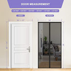 Titan Mall Fiberglass Magnetic Screen Door, Self Sealing & Heavy Duty Door Screen Magnetic Closure Keep Bugs Out, Retractable & Hands Free Door Screen 39" x 82"
