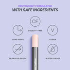 Wonderskin 1440 Longwear Pink Waterproof Eyeliner Pencil - Sharpenable Eyeliner Pencil and Smudge Proof Pink Eye Liner Pencils (Icing)