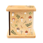 Wooden Piggy Bank for Kids and Adults, Personalized Gift Handmade in USA by BloomOwl, Custom Piggy Bank, Personalized Banks for Kids, Gifts for Baby Boys and Girls (Mushroom)