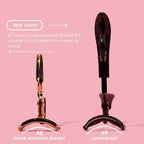 JAPONESQUE Pro Performance Lash Curler with Natural Arch for Sweeping Volume on Natural or False Lashes, Holds Curl for up to 8 Hours, Includes 1 Refill Pad