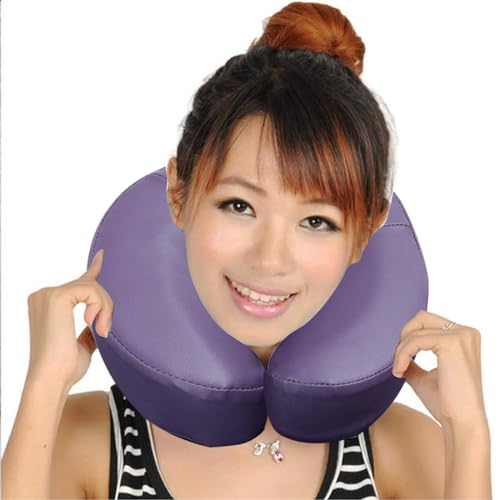HOINCO Massage Face Cradle Cushion Universal Headrest Face Rest Neck Head Cushion for Massage Chairs Spa Bed(Purple)