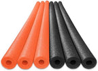 Oodles of Noodles 6 Pack Black Foam Pool Noodles – 48” x 2.5” Hollow Core – Extra Dense, Durable – Made in North America