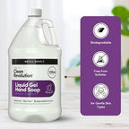 Clean Revolution Liquid Gel Hand Soap, Silky Rich Liquid, Quick Lather, Fast Rinsing, Contains Real Essential Oils (Natural Lavender) 128 Fl Oz