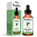 TruSkin Peptide Serum For Face – with Collagen Boosting Peptides, Amino Acids, Green Tea, Aloe and Vitamins B5 & E – Skin Barrier Support, Stronger and Firmer-Looking Skin, 1 fl oz