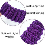 Purple Boho Hair for Braiding Hypoallergenic Boho Braiding Hair Knotless Braids for Black Women