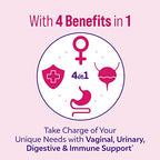 Culturelle Women’s 4-in-1 Daily Probiotic Supplements for Women - Supports Vaginal Health, Digestive Health, Immune Health, Occasional Diarrhea And Gas - Non-GMO - 30 Count